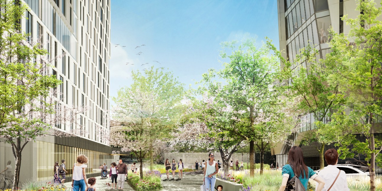 Rendering of EJC greenspace